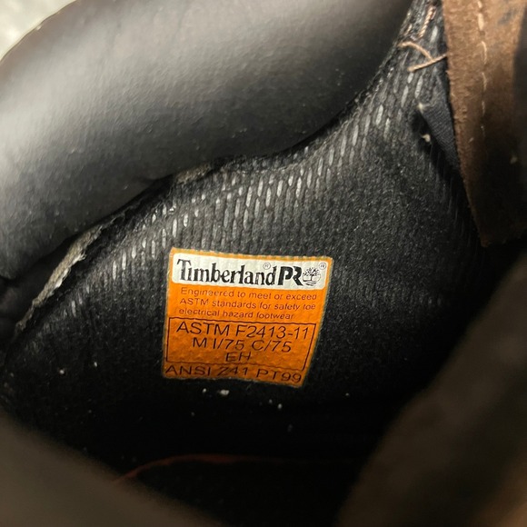 Timberland PRO 12W Work Boots Leather Electrical Safety Steel Toe Direct Attach - Picture 4 of 13